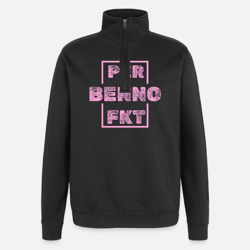 Benno als Einzigartig - Quarter-Zip-Sweatshirt - Schwarz