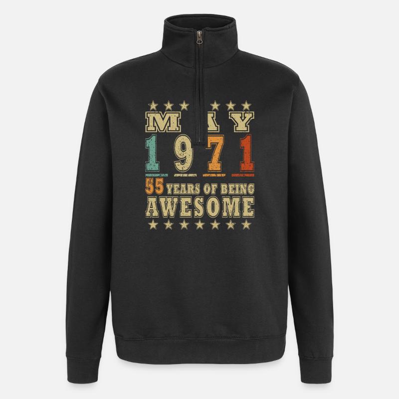 Mai 1971 – mai 1971 - Sweat à zip 1/4 - noir
