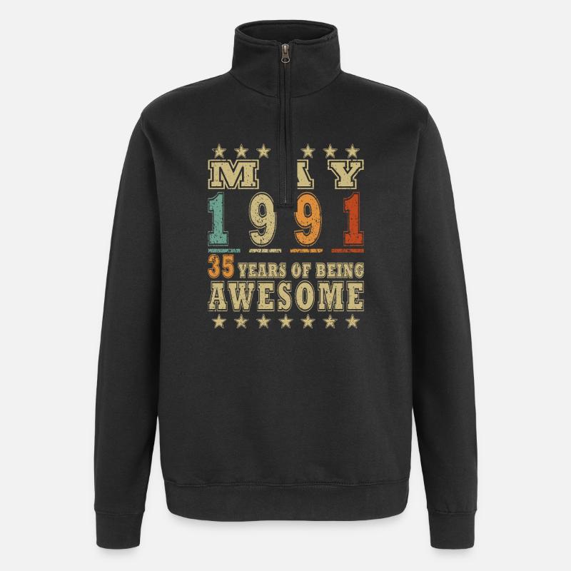 Mai 1991 – 35 ans d’Awesome - Sweat à zip 1/4 - noir