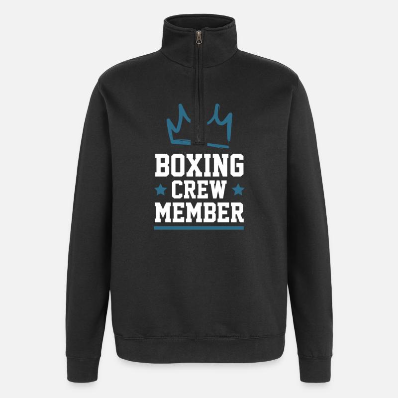 Équipe de boxe - Sweat à zip 1/4 - noir