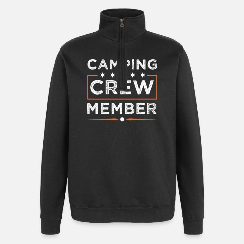 Camping Crew - Quarter-Zip Sweatshirt - black