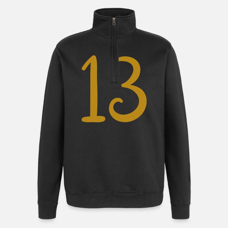 13 - Quarter-Zip Sweatshirt - black
