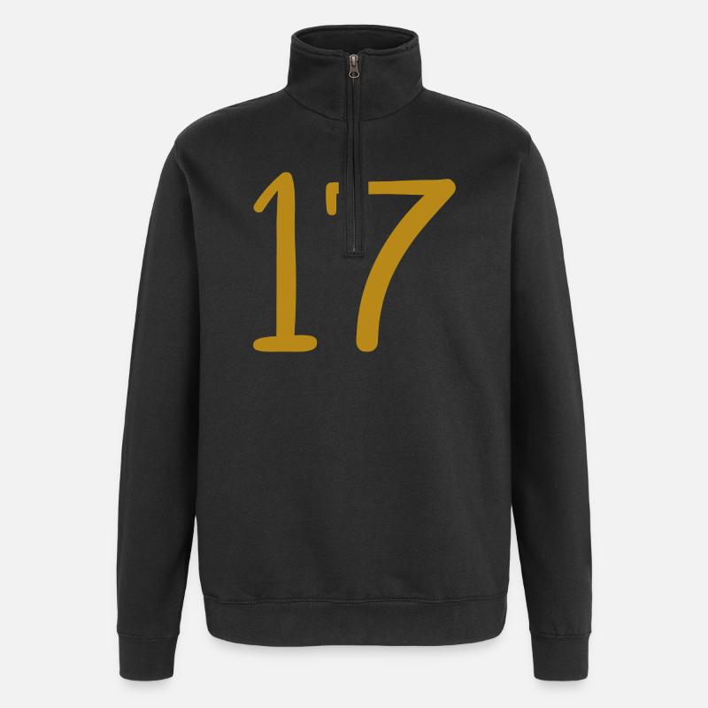 17 - Quarter-Zip Sweatshirt - black