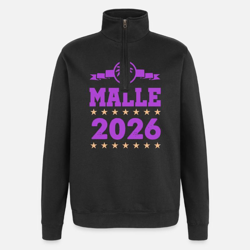 Malle 2026 Logo - Quarter-Zip Sweatshirt - black