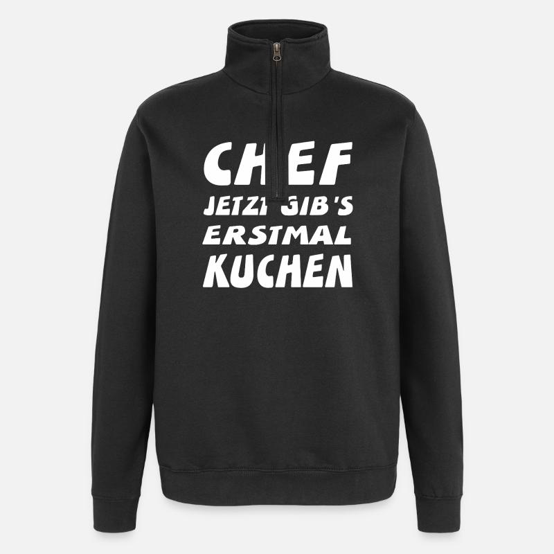Chef - Quarter-Zip-Sweatshirt - Schwarz