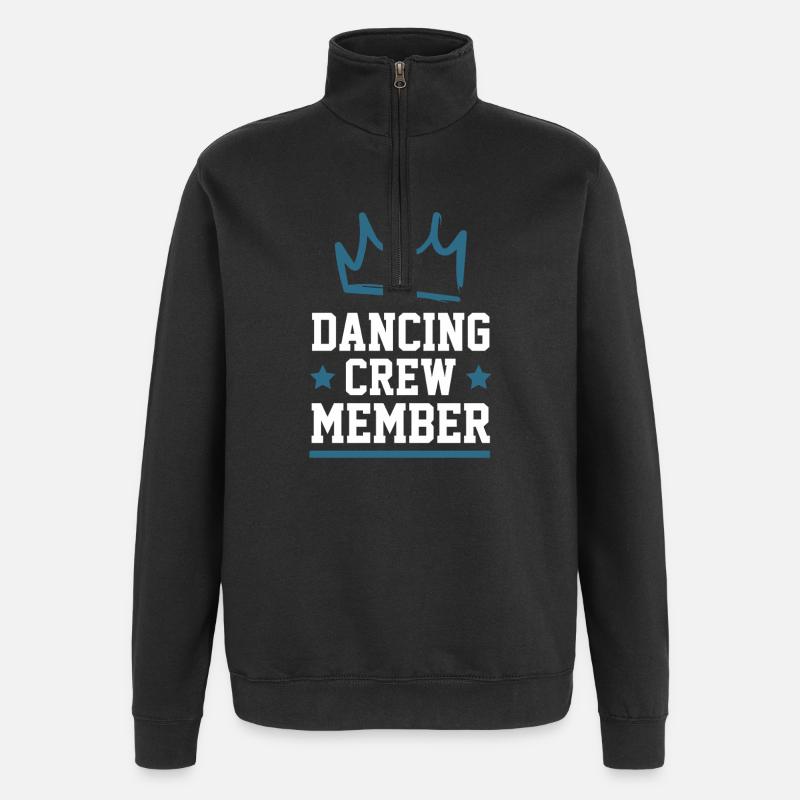 Équipe de danse - Sweat à zip 1/4 - noir