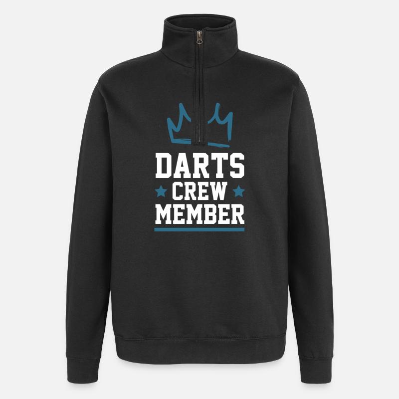 Darts Crew - Quarter-Zip-Sweatshirt - Schwarz