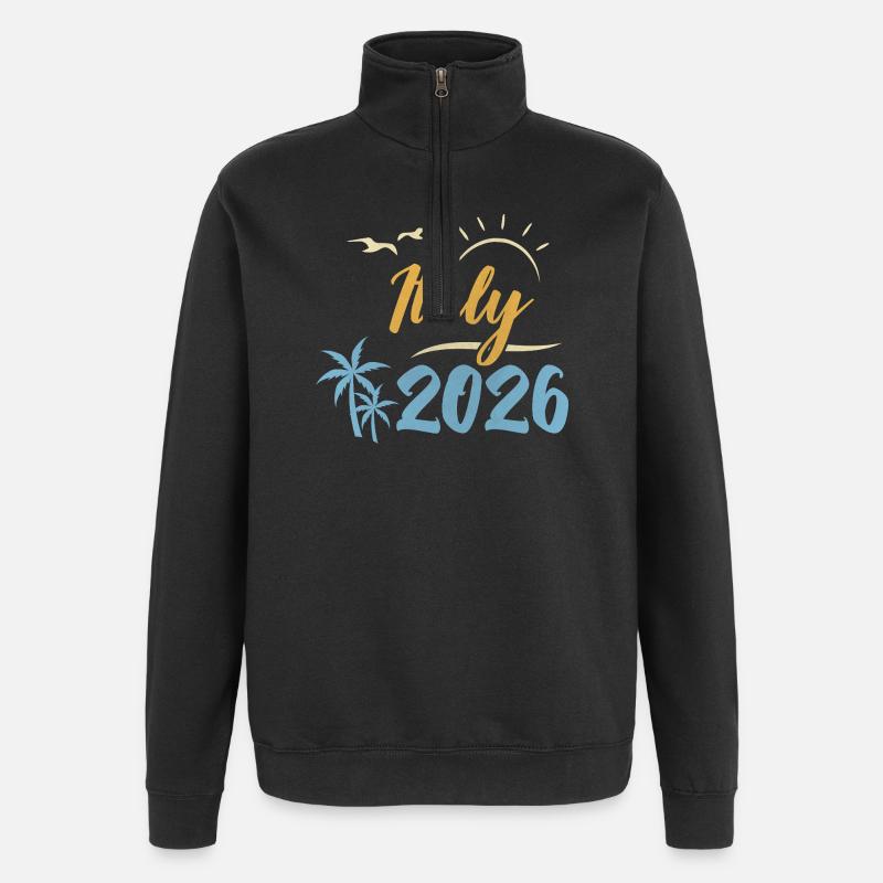 Italy 2026 - Quarter-Zip Sweatshirt - black