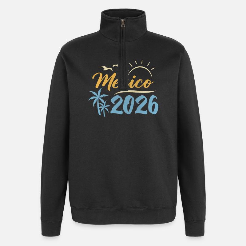 Mexique 2026 - Sweat à zip 1/4 - noir
