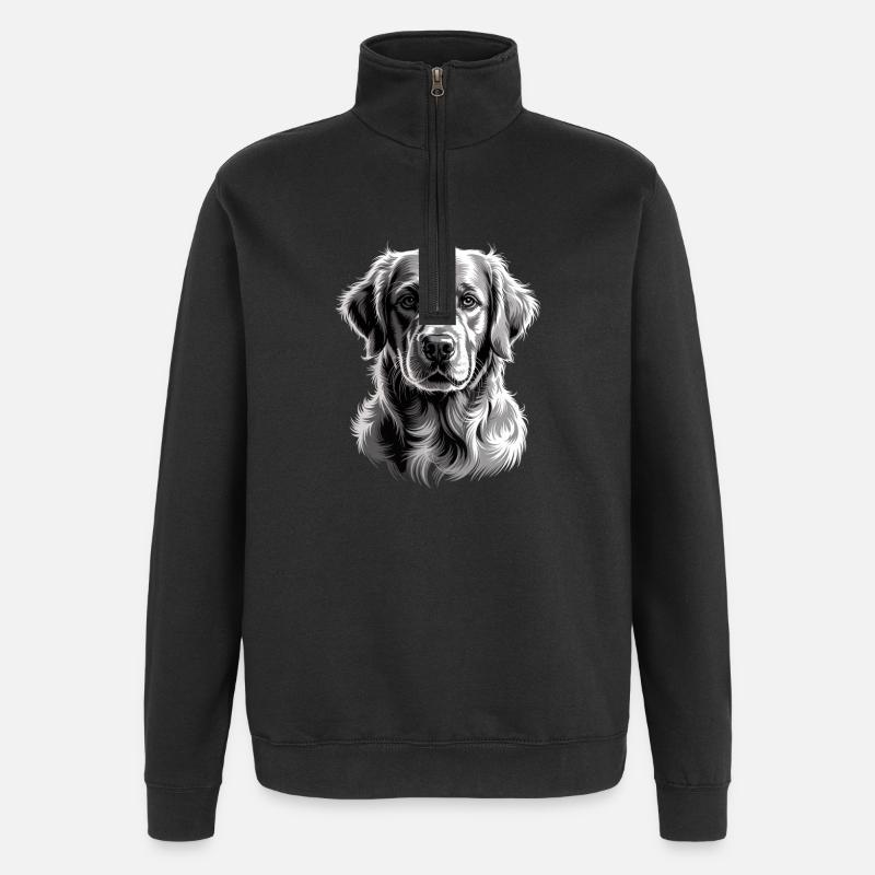 Labrador - Quarter-Zip Sweatshirt - black