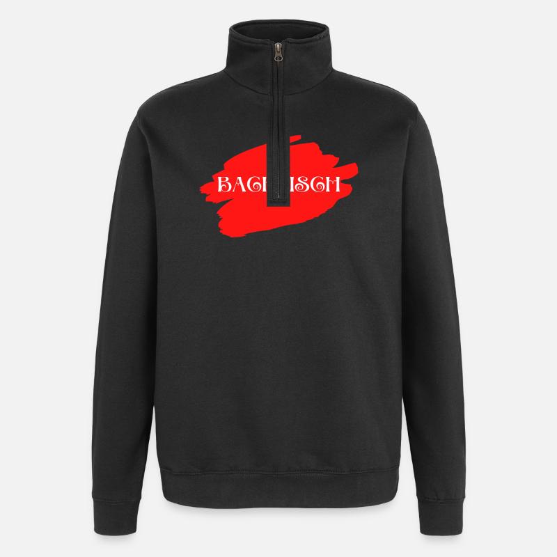 Backfisch - Wortschätze - vergessene Wörter - Quarter-Zip-Sweatshirt - Schwarz