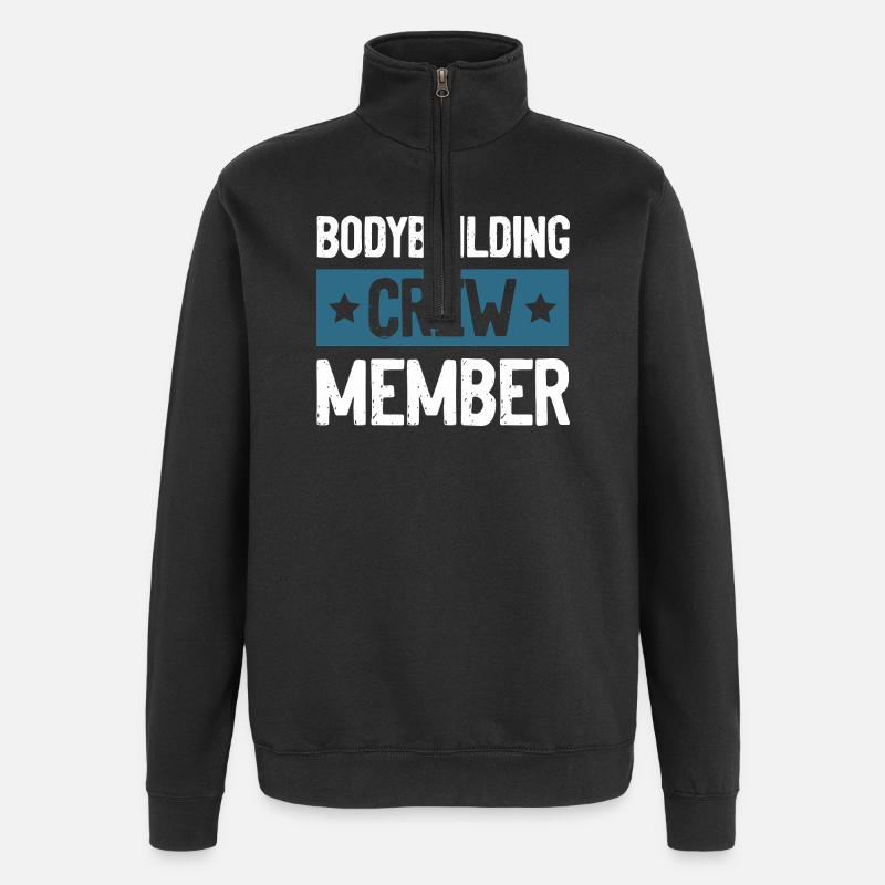 Équipe de culturisme - Sweat à zip 1/4 - noir