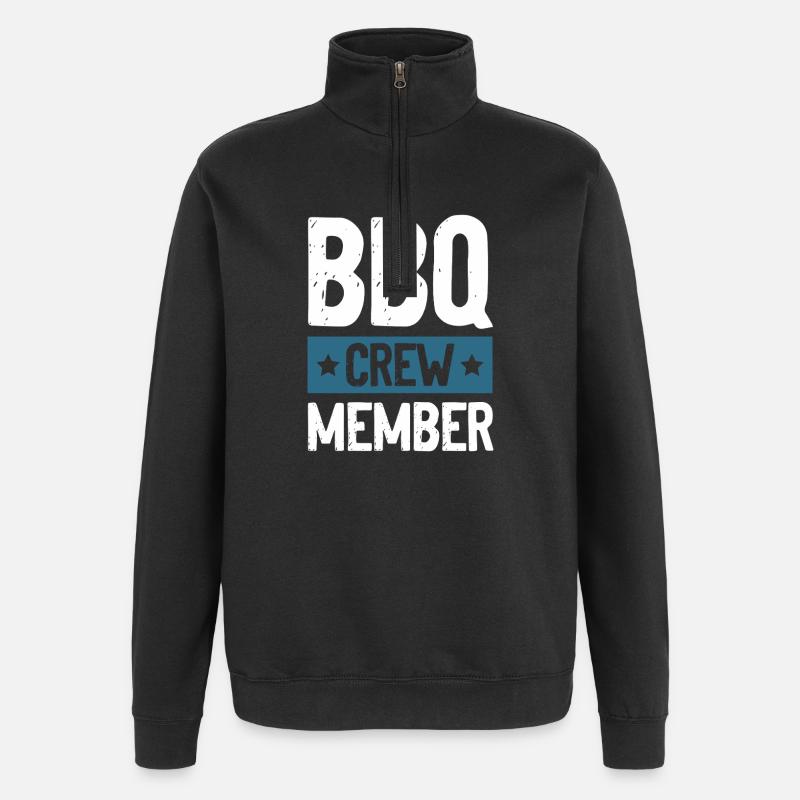 Bbq Crew - Quarter-Zip Sweatshirt - black
