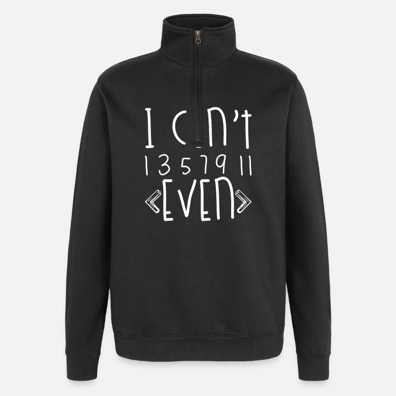 Ich kann nicht mal - Quarter-Zip-Sweatshirt - Schwarz