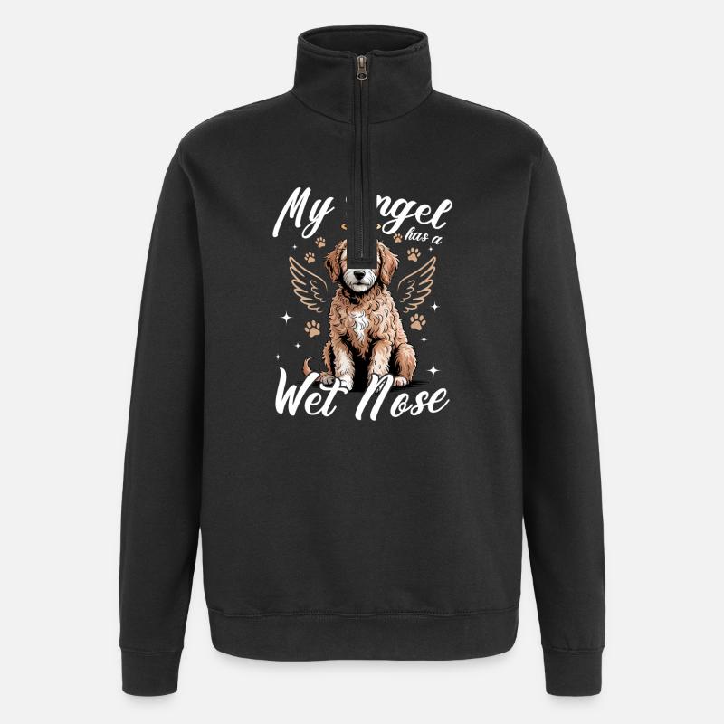 Race de chien Goldendoodle - Sweat à zip 1/4 - noir
