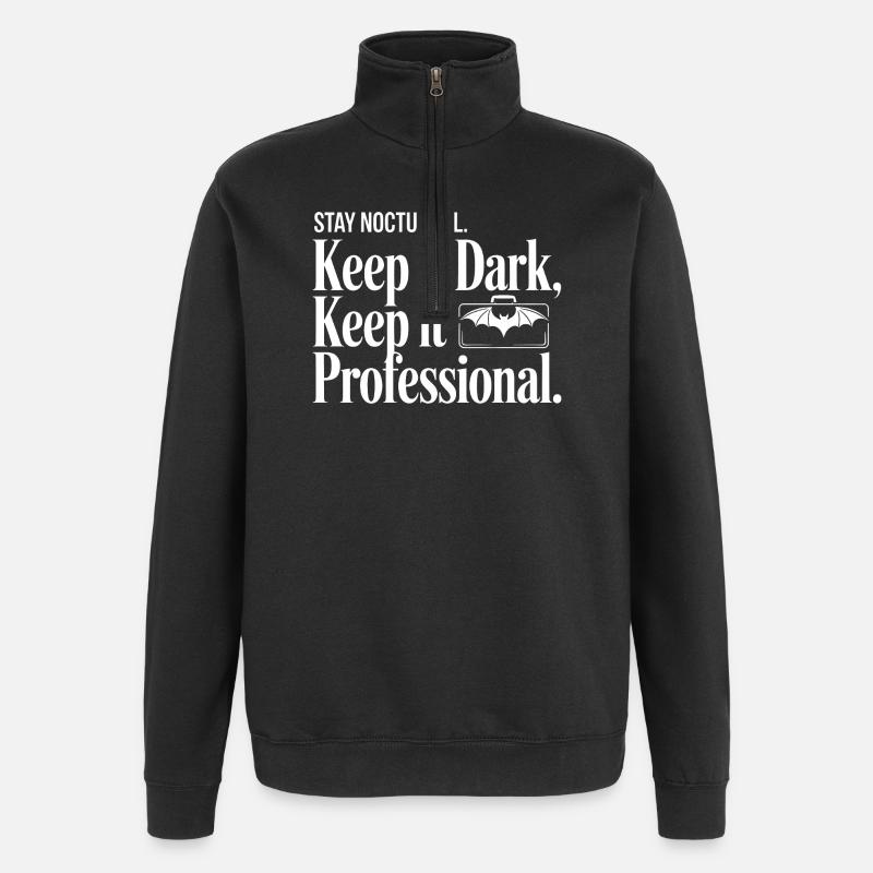 Nocturnal Professional Dark - Sweat à zip 1/4 - noir