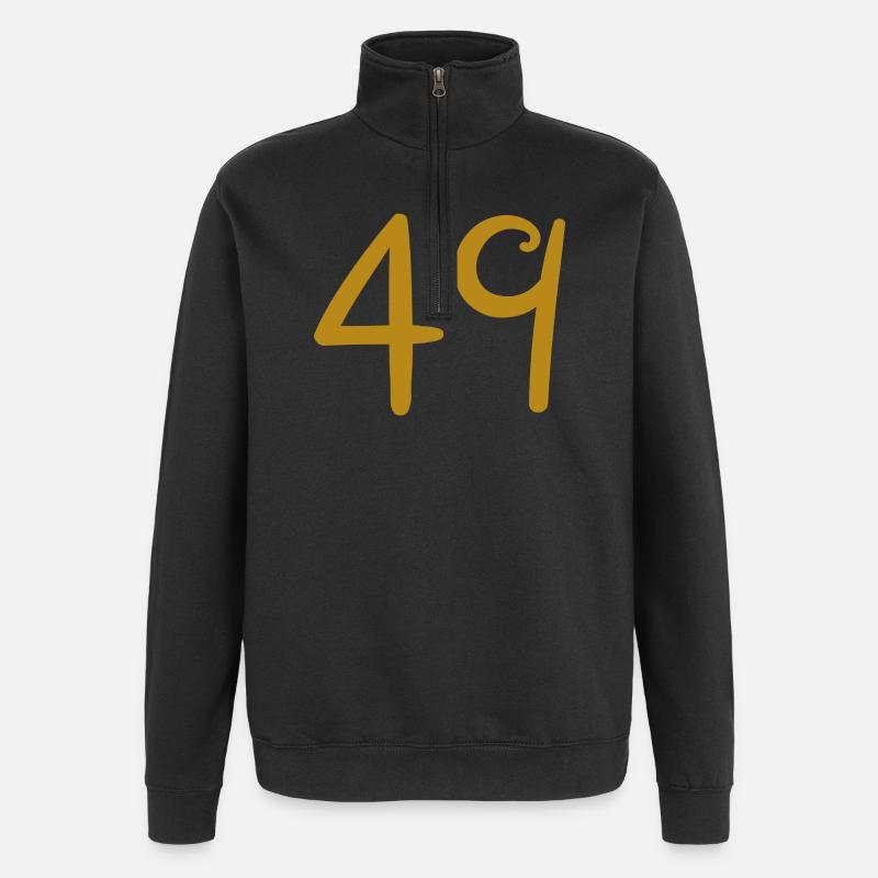 49 - Quarter-Zip Sweatshirt - black