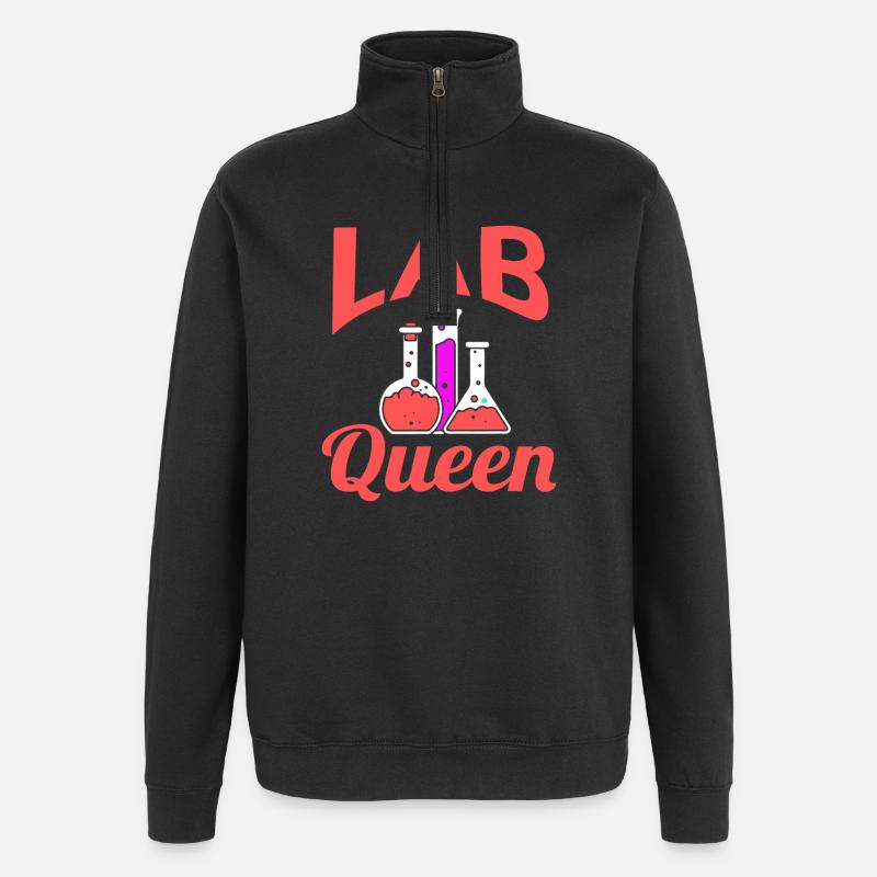 Béchers de chimie Lab Queen - Sweat à zip 1/4 - noir