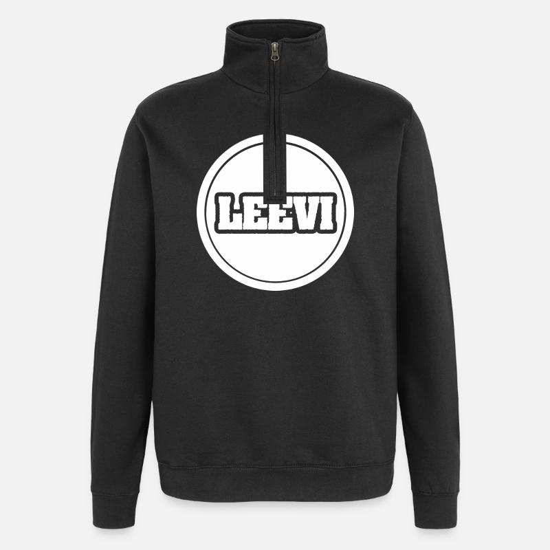 LEEVI - Quarter-Zip Sweatshirt - black