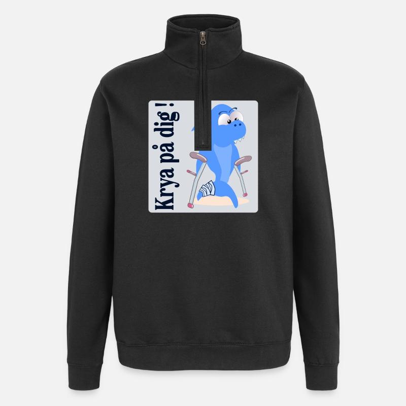 Remettez-vous bien les enfants - Sweat à zip 1/4 - noir