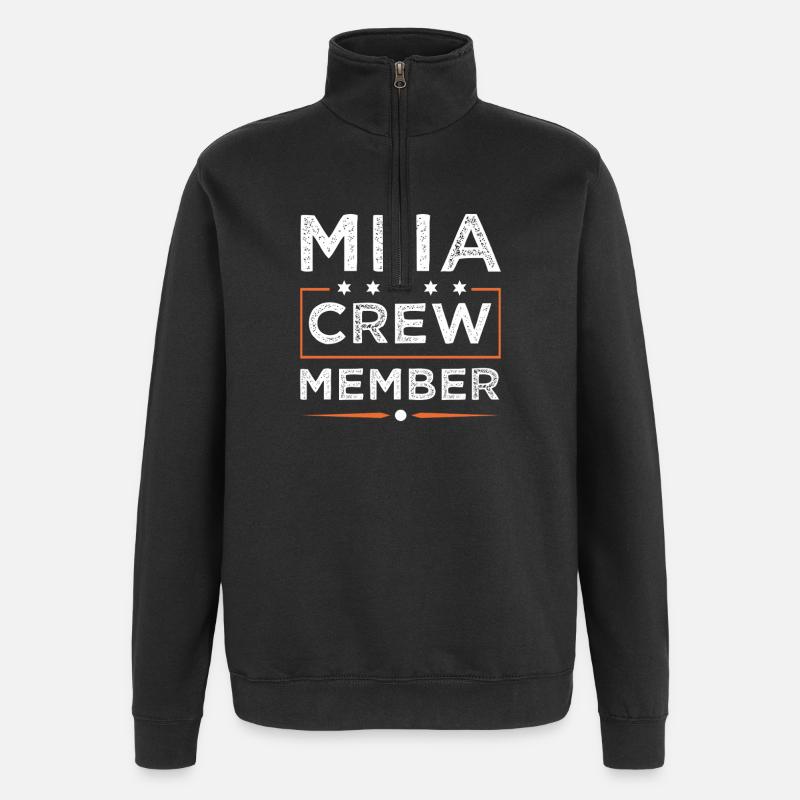 Équipe Mma - Sweat à zip 1/4 - noir