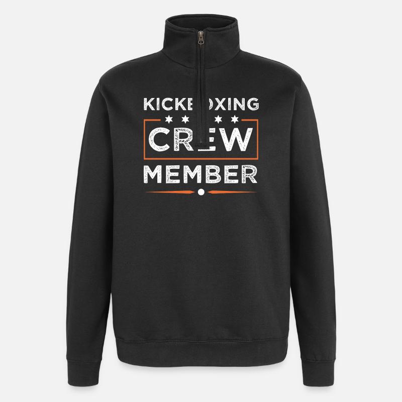 Équipe de kickboxing - Sweat à zip 1/4 - noir