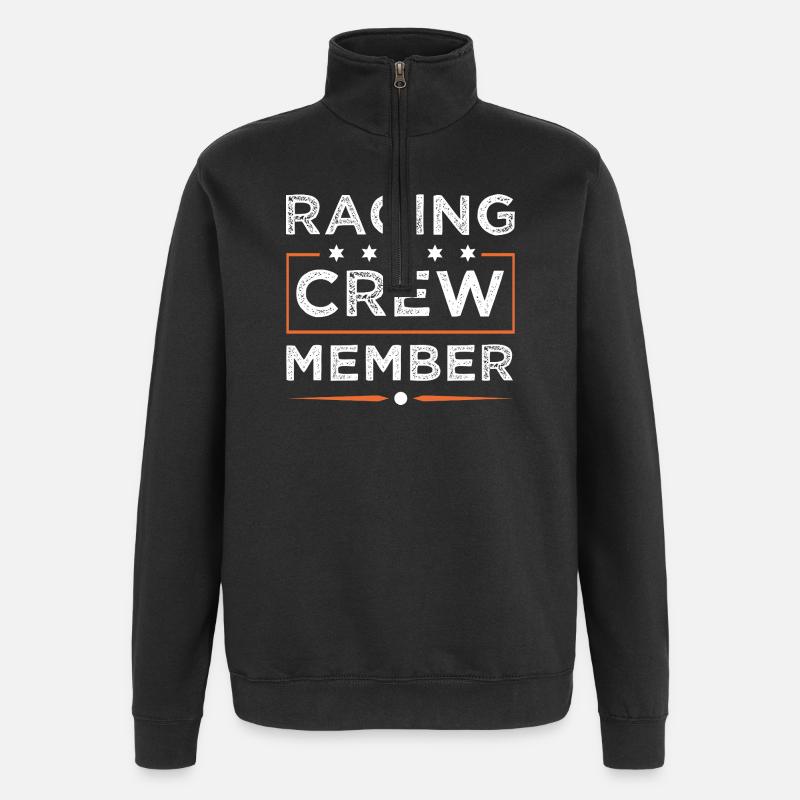 Équipage de course - Sweat à zip 1/4 - noir