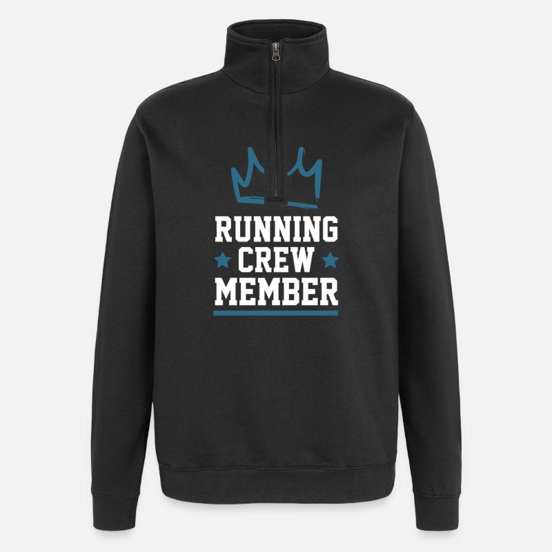 Running Crew - Quarter-Zip Sweatshirt - black