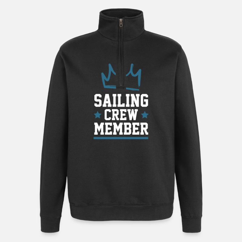 Équipage de navigation - Sweat à zip 1/4 - noir