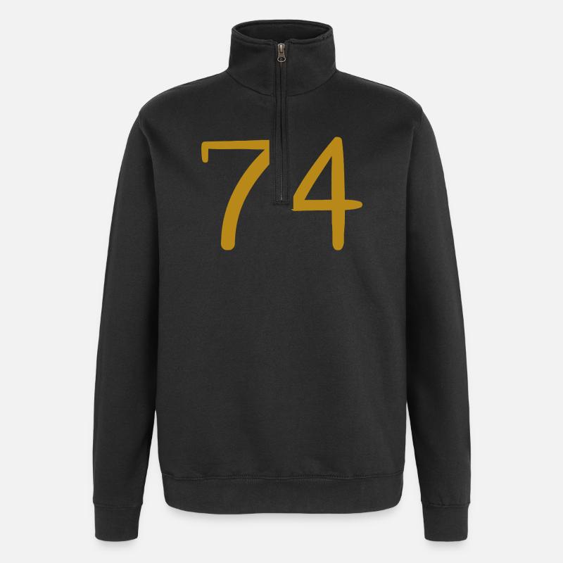 74 - Quarter-Zip Sweatshirt - black