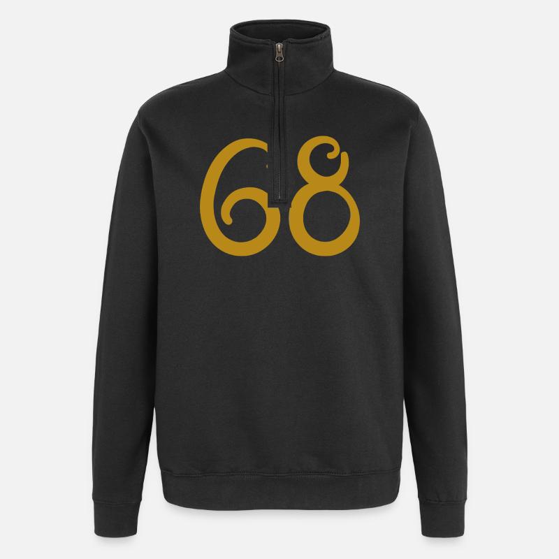 68 - Quarter-Zip Sweatshirt - black