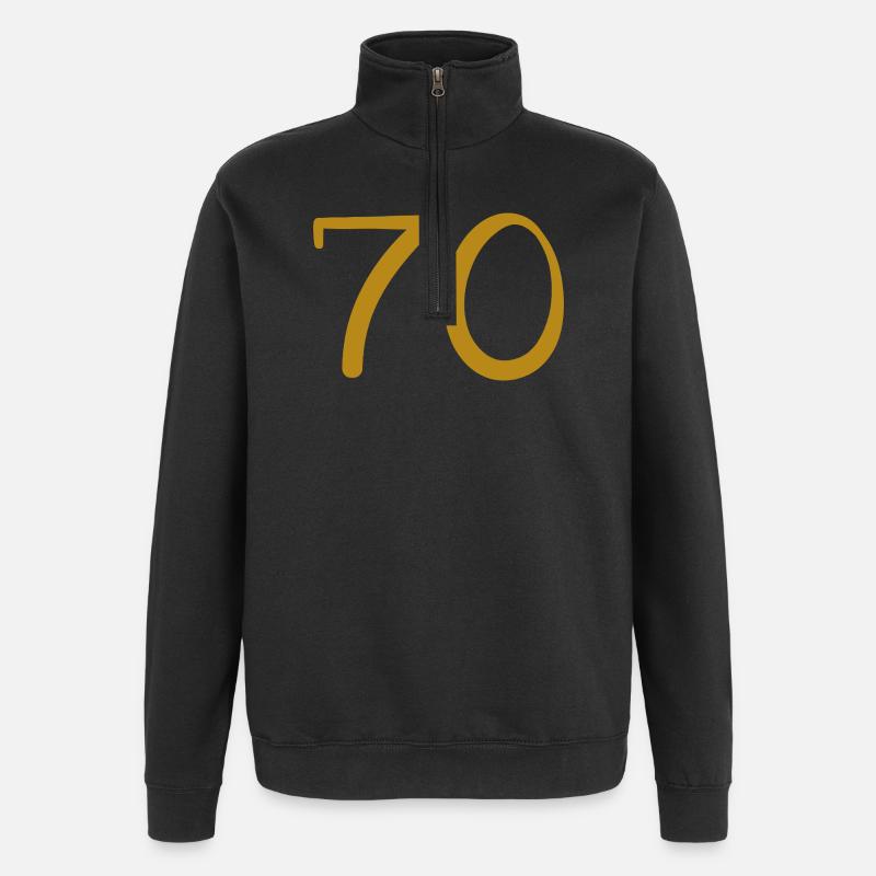 70 - Quarter-Zip Sweatshirt - black