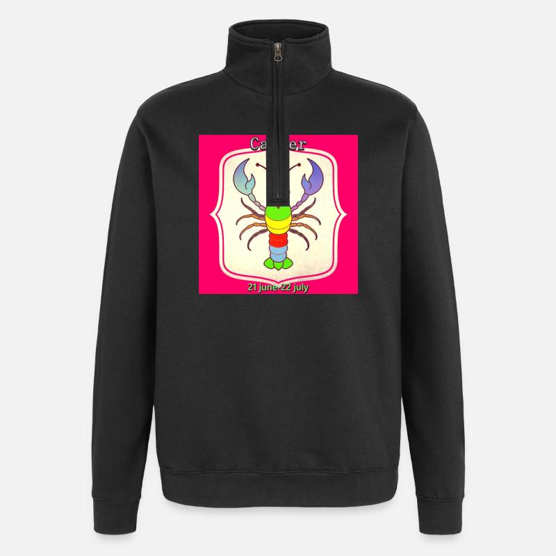 Krebs - Quarter-Zip-Sweatshirt - Schwarz