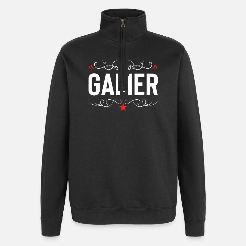 Gamer Beruf - Quarter-Zip-Sweatshirt - Schwarz