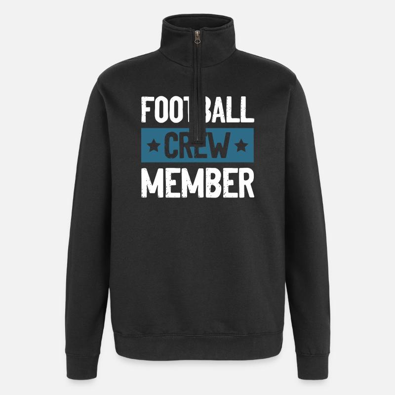 Équipe de football - Sweat à zip 1/4 - noir