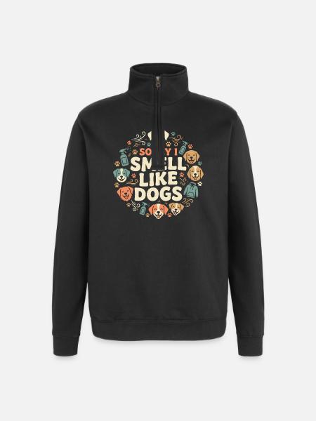 Zwingertechniker, Zwingerassistent, Tierpflege - Quarter-Zip-Sweatshirt - Schwarz