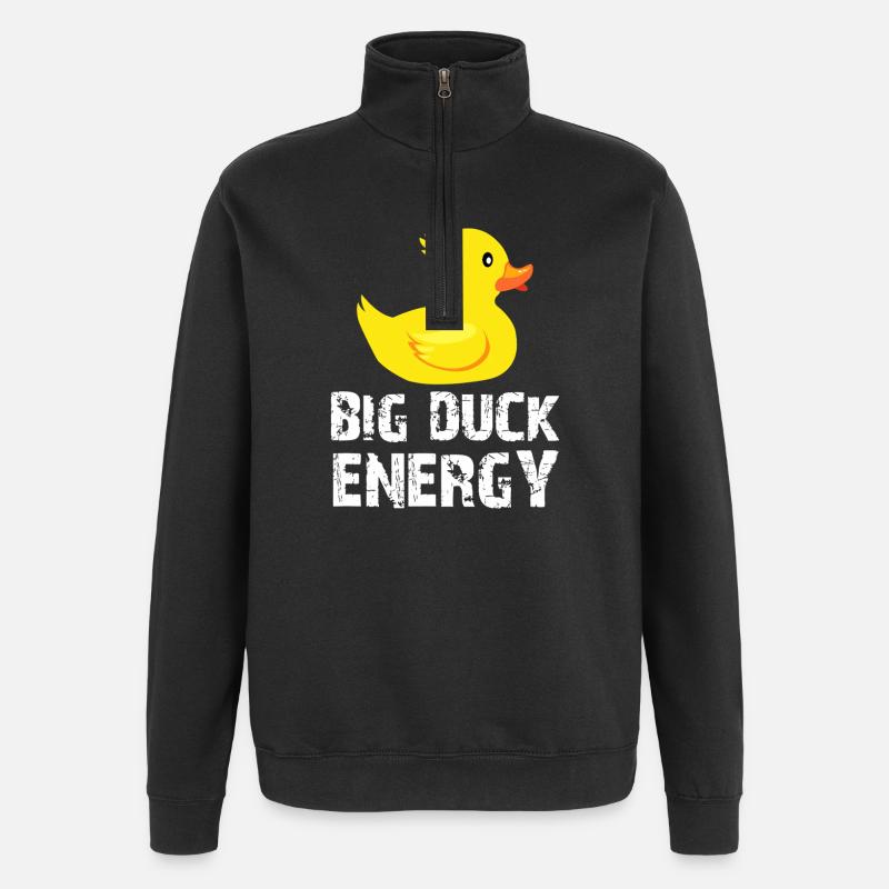 Big Duck Energy - Sweat à zip 1/4 - noir