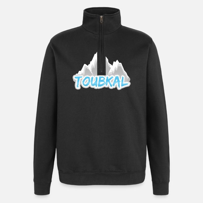 Gift for Toubkal - Quarter-Zip Sweatshirt - black