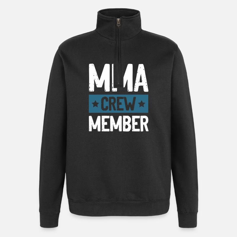 Mma Crew - Quarter-Zip-Sweatshirt - Schwarz