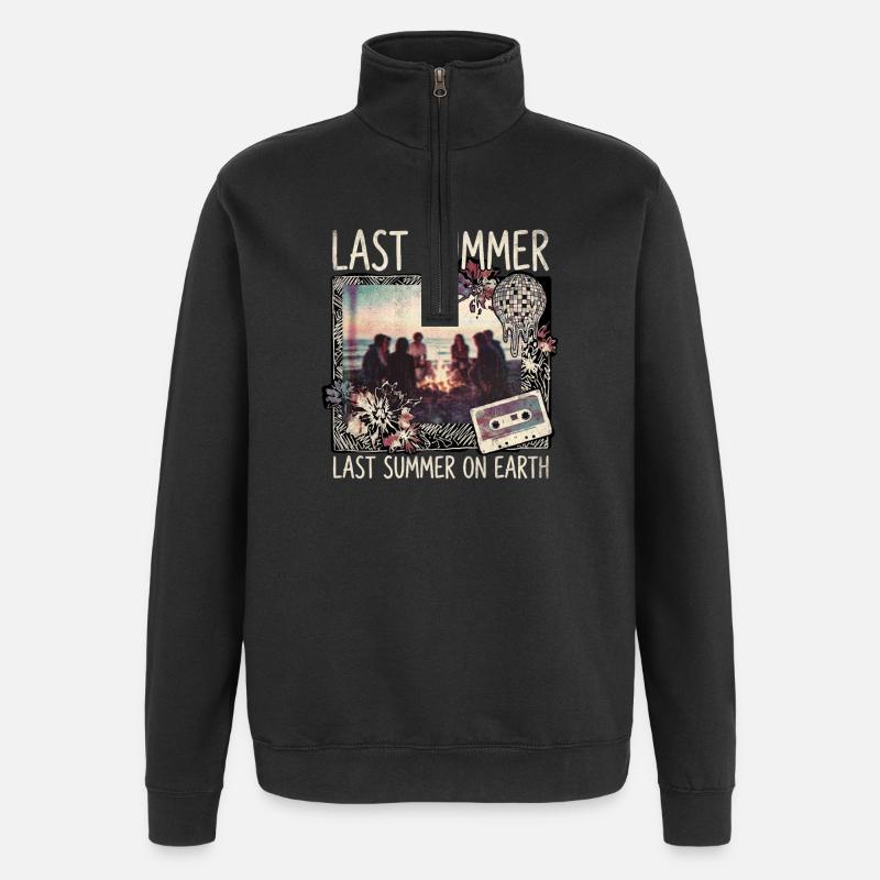Last Buzzer - Quarter-Zip Sweatshirt - black