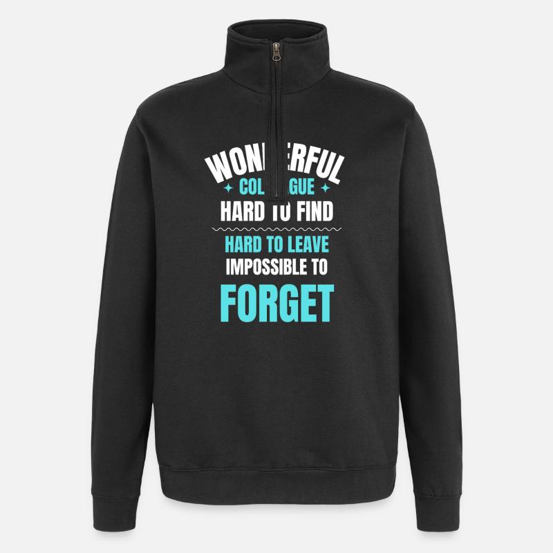 Wunderbares Kollegengeschenk - Quarter-Zip-Sweatshirt - Schwarz