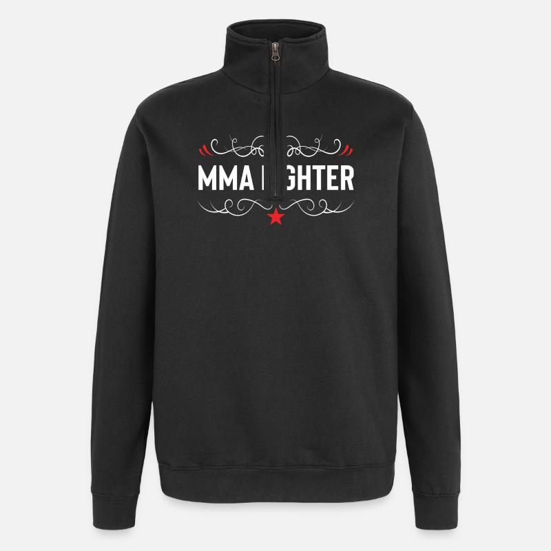 MMA Fighter Mixed Martial Arts - Quarter-Zip Sweatshirt - black