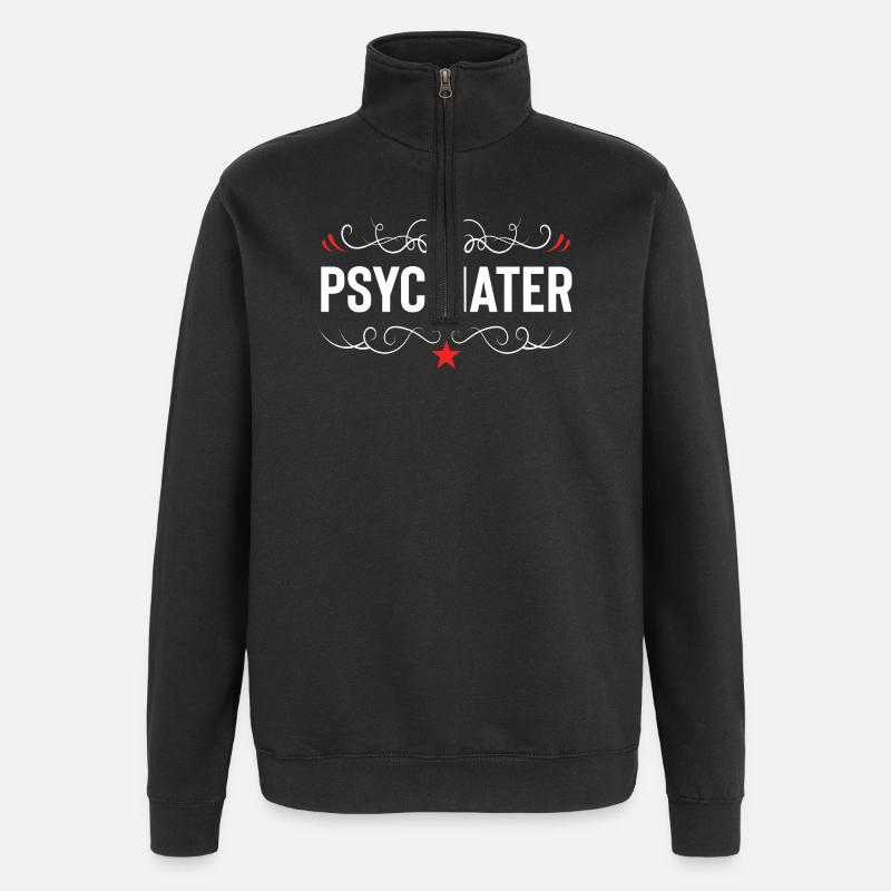 Psychiater Beruf - Quarter-Zip-Sweatshirt - Schwarz