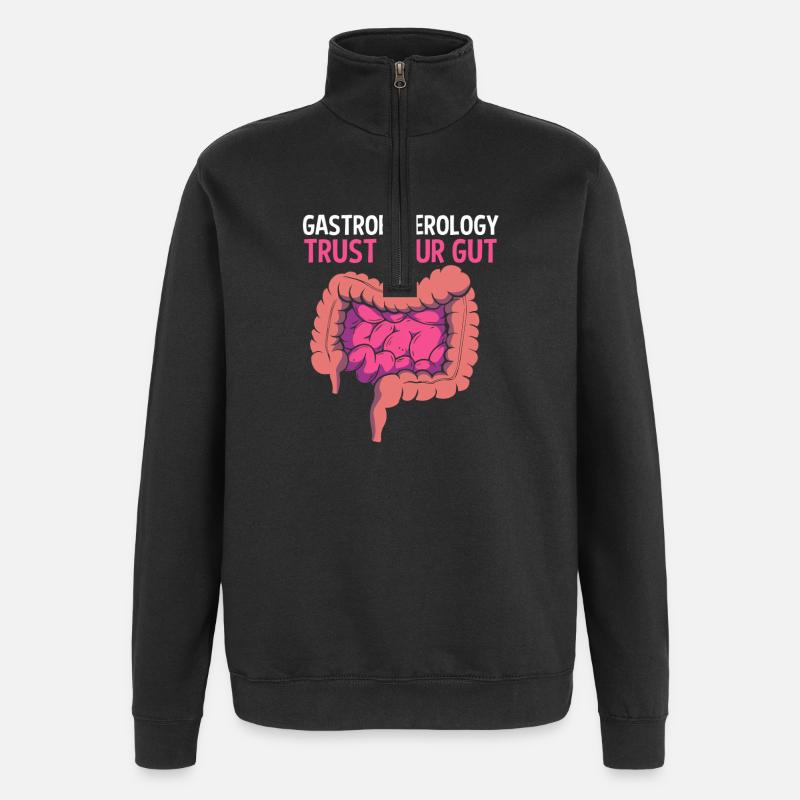 Gastroenterologie - Quarter-Zip-Sweatshirt - Schwarz