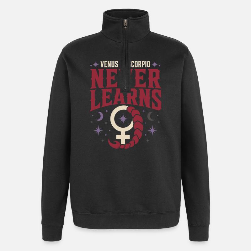 Signe de Vénus Astrologie de Vénus - Sweat à zip 1/4 - noir
