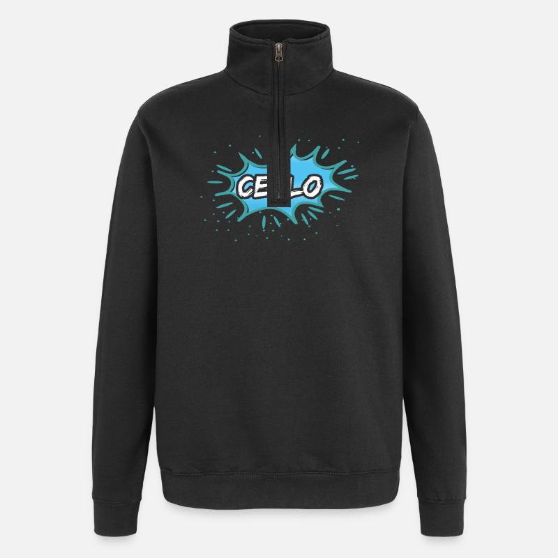 Gift cello - Quarter-Zip Sweatshirt - black