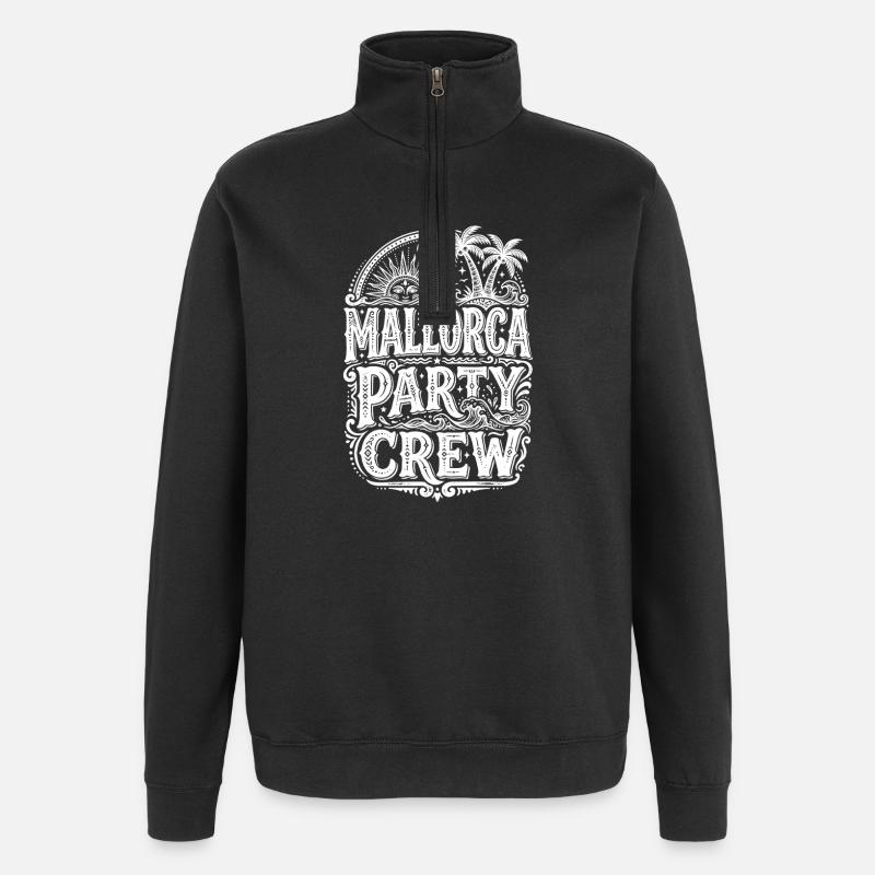 Mallorca Party Crew - Sweat à zip 1/4 - noir
