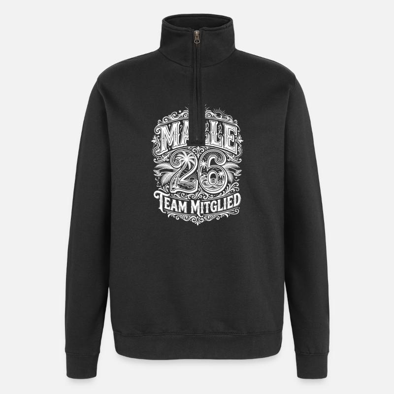 Malle 26 - Sweat à zip 1/4 - noir
