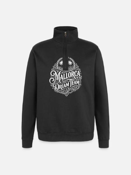Mallorca Dream Team - Quarter-Zip-Sweatshirt - Schwarz