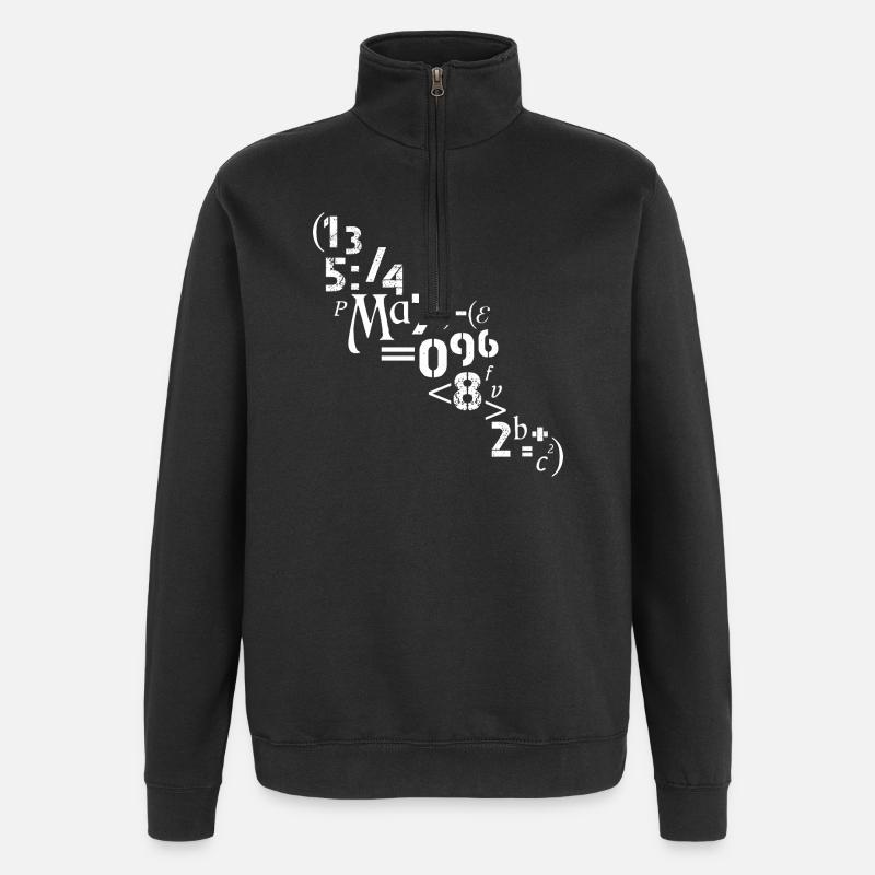 Mathematiker Lehrer Zahlen Zeichen Analyst - Quarter-Zip-Sweatshirt - Schwarz